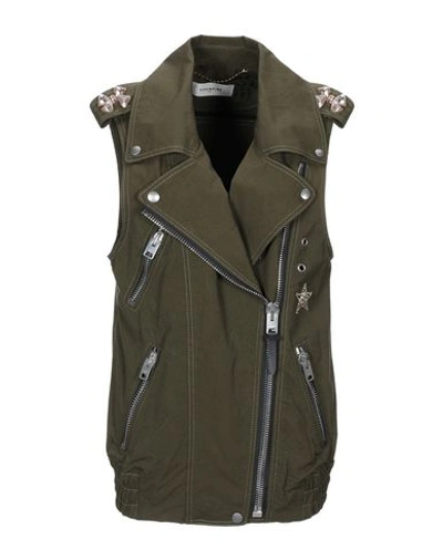 Coach Full-length Jacket In Military Green