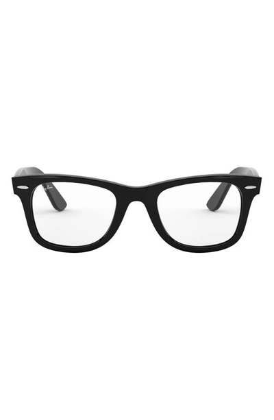 Ray Ban 50mm Optical Glasses In Shiny Black