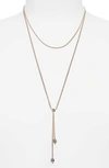 ALEXANDER MCQUEEN THIN CHAIN NECKLACE,550502J160K