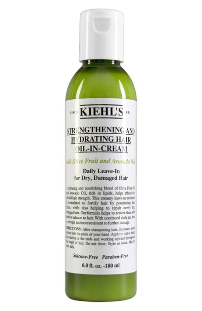 Kiehl's Since 1851 Olive Fruit Oil Strengthening And Hydrating Hair Oil-in-cream, 6 oz In Default Title