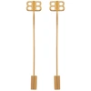 BALENCIAGA BALENCIAGA GOLD BB PIN EARRINGS