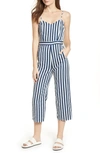 MOTHER THE CUT IT OUT STRIPE JUMPSUIT,9314-682