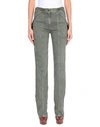 VALENTINO VALENTINO GARAVANI WOMAN PANTS MILITARY GREEN SIZE 27 COTTON, LAMBSKIN,13276160TR 4