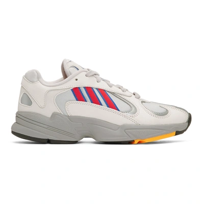 Adidas Originals Yung-1 Leather & Mesh Trainers In Grey