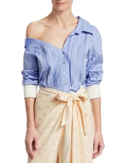 Johanna Ortiz Manly Blues Shirt In Moroccan Blue