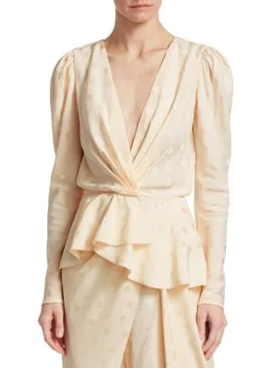 Johanna Ortiz Pale Young Eyes Blouse In Neutral