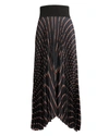 A.L.C Henry Stripe Midi Skirt,3SKRT00129-HENRY-STRIPE