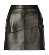 Givenchy Mini Leather Skirt In Black