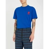 KENZO LOGO-EMBROIDERED COTTON-JERSEY T-SHIRT