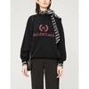 BALENCIAGA LOGO-EMBROIDERED WOOL AND CASHMERE-BLEND JUMPER