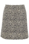 APC LEOPARD-PRINTED MINI SKIRT,10791338