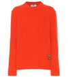 PRADA RIBBED WOOL AND CASHMERE SWEATER,P00364751