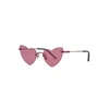 SAINT LAURENT LOULOU HEART-FRAME SUNGLASSES,2800613