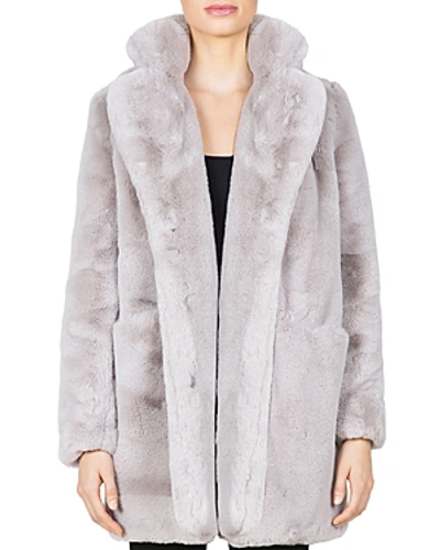 Apparis Sophie Faux Fur Coat In Cloud