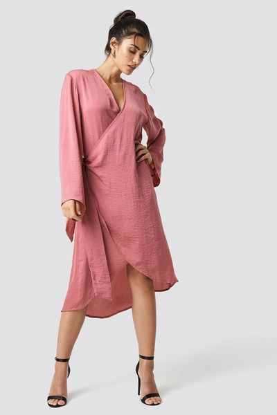 Aéryne Paris Lauryn Dress Pink In Rose Foncé