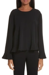 STELLA MCCARTNEY FLUTTER SLEEVE CADY BLOUSE,553365SCA06