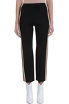 Isabel Marant Étoile Dobbs Striped Knitted Track Pants In Black