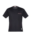 Thom Browne Three Stripe T-shirt In Blue