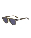 FERRAGAMO MEN'S CLASSIC THICK-FRAME ACETATE SUNGLASSES,PROD218050443