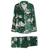 OLIVIA VON HALLE OLIVIA VON HALLE LILIA VIRGINA FLORAL-PRINT VELOUR PYJAMA SET