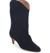 Isabel Marant Dernee Suede Ankle Boots In Black Suede