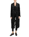 THE KOOPLES BLACK MAGIC METALLIC DEVORE KIMONO,FKIM17019K