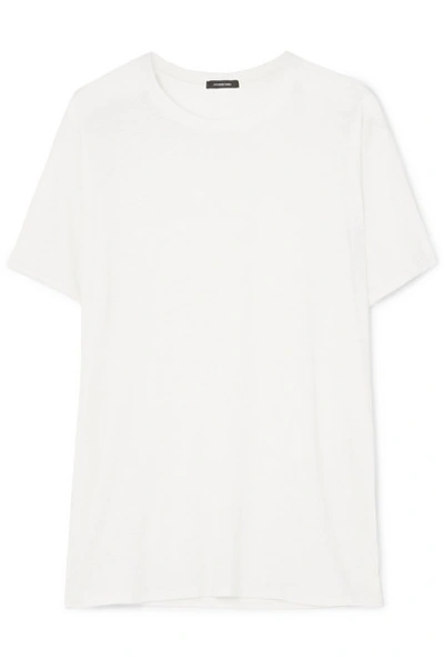 R13 Boy Cotton And Cashmere-blend T-shirt In Ecru