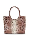 NANCY GONZALEZ Python Leather Tote