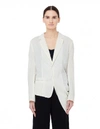 Y'S WHITE COTTON JACKET,YZ-J06-028-1