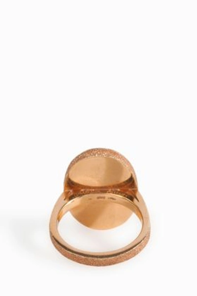 Carolina Bucci 18k Rose Gold M Initial Ring In Metallic