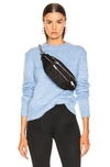 Helmut Lang Brushed Wool-alpaca Crewneck Pullover Sweater In Light Blue