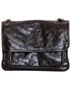 Saint Laurent Medium Niki Leather Shoulder Bag In Nero