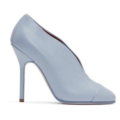 Victoria Beckham Refined Pin Leather Pumps In Baby Blue