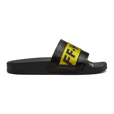 Off-white Ssense Exclusive Black Industrial Pool Slides