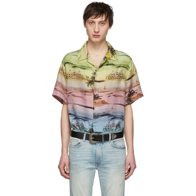 Amiri Beverly Hills Hawaiian Print Shirt In Multi