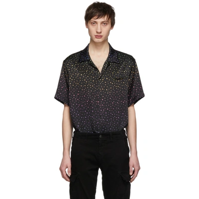 Amiri Men's Short-sleeve Dotted Shirt In Black