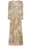 ALEXANDER MCQUEEN FRINGED SEQUINED TULLE GOWN,3074457345619338648
