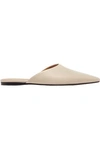 ISABEL MARANT ÉTOILE ISABEL MARANT ÉTOILE WOMAN GIACOMO LEATHER SLIPPERS BEIGE,3074457345619852409