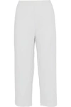 SKIN SKIN WOMAN CROPPED PIMA COTTON PAJAMA trousers LIGHT grey,3074457345619865035