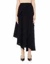 YOHJI YAMAMOTO BLACK WOOL SKIRT,FV-S11-108/BLK