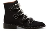 GIVENCHY ELEGANT STUDS ANKLE BOOTS,GIV585S6BCK
