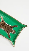 JONATHAN ADLER TIGER VALET TRAY GREEN ONE SIZE,ADLER20489