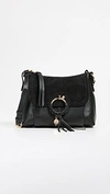 SEE BY CHLOÉ JOAN SMALL HOBO BLACK,SEECL41929