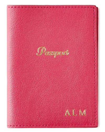 Gigi New York Passport Case, Personalized In Pink