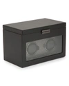 Wolf Axis Double Watch Winder With Storage