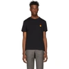 AMI ALEXANDRE MATTIUSSI AMI ALEXANDRE MATTIUSSI BLACK SMILEY EDITION PATCH T-SHIRT