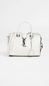 YSL YSL White Leather Baby Cabas Bag