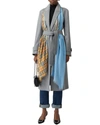 Burberry Color-block Vintage Check Gauze Scarf In Pale Blue