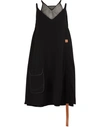 LOEWE TRAPEZE DRESS WITH LEATHER BAND,S2196240PO/1100