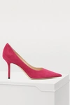 Jimmy Choo Romy 85 Suede Pumps In Pink